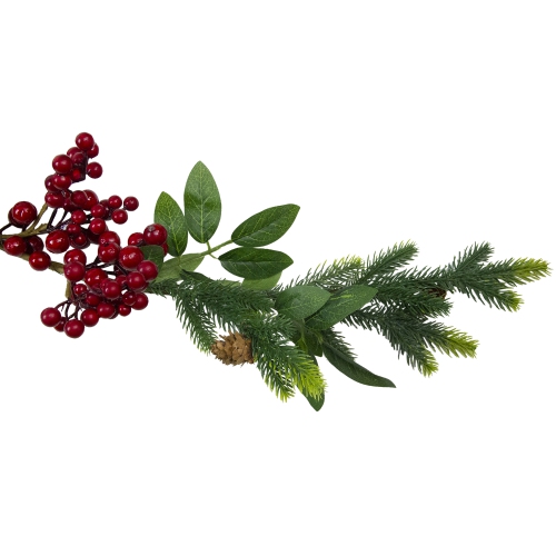 5' x 4.75" Pine Springs, Berries and Pine Cones Artificial Christmas Garland - Unlit