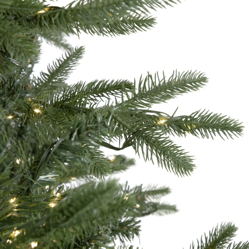 7.5' Pre-Lit Birch River Fir Artificial Christmas Tree, Candlelight Clear Lights