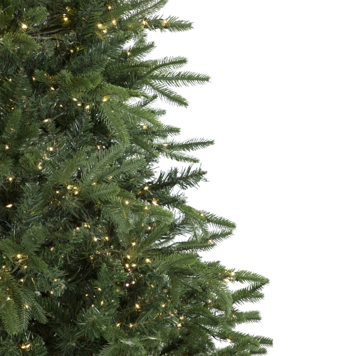 7.5' Pre-Lit Birch River Fir Artificial Christmas Tree, Candlelight Clear Lights