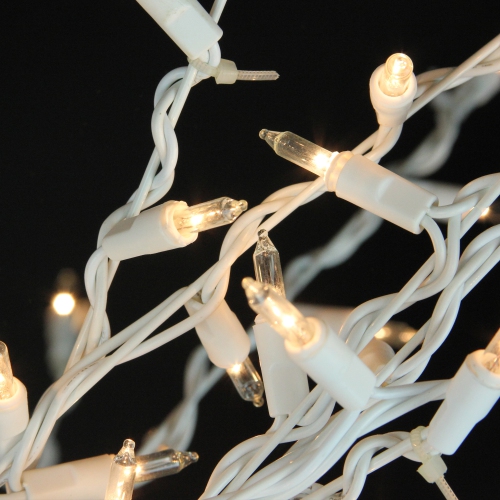 4' White Lighted Christmas Cascade Twig Tree Outdoor Decoration - Clear Lights