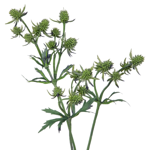 25" Green Thistle Artificial Floral Spray