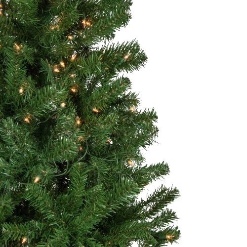 7' Pre-Lit Norfolk Spruce Artificial Christmas Tree, Clear Lights