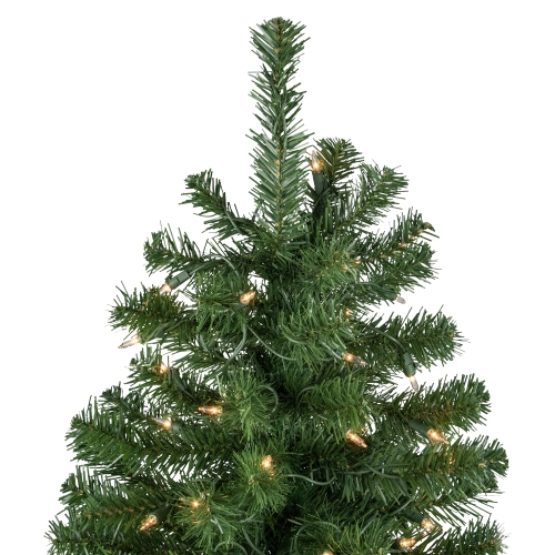 7' Pre-Lit Norfolk Spruce Artificial Christmas Tree, Clear Lights