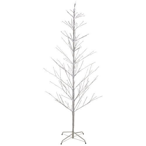 NORTHLIGHT  6' Led Lighted Birch Christmas Twig Tree - Pure Lights In White