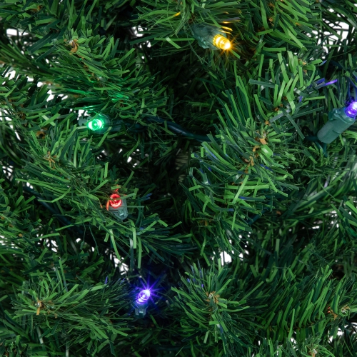 6' Pre-Lit LED Pencil Northern Balsam Fir Artificial Christmas Tree - Multi Lights