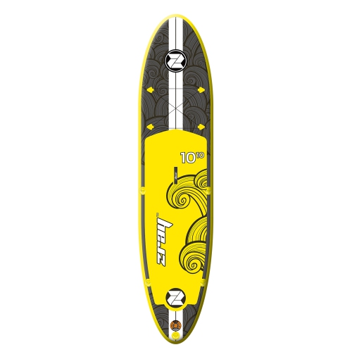10.75' Yellow Inflatable Z-Ray X2 All Around Multiboard with Paddle and Pump