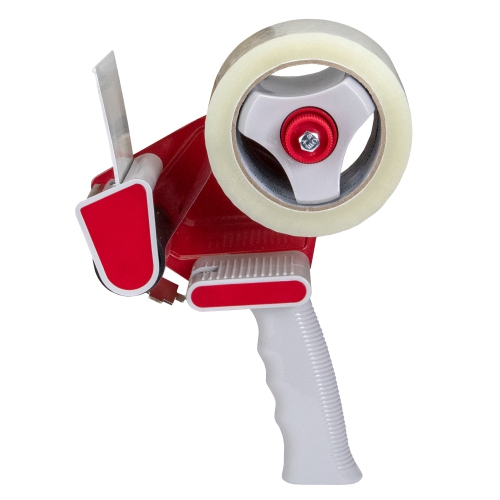 10" Red and Gray One Handed 3 Inch Packing Tape Gun