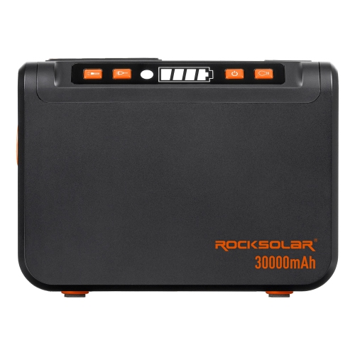 ROCKSOLAR Weekender Max 80W Portable Power Station 30000mAh Battery - Lithium Battery and Solar Generator