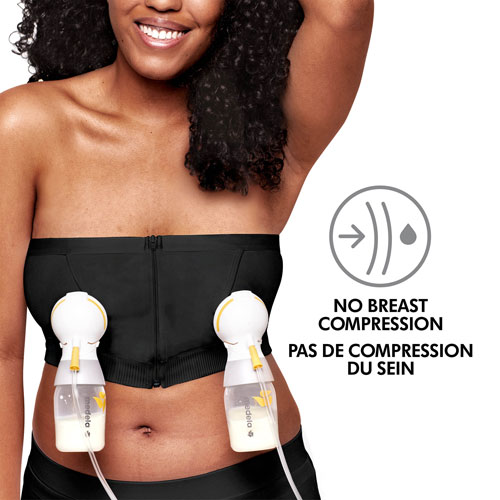 Medela Hands-Free Pumping Bustier - Medium - Black