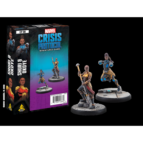 Atomic Mass Games Marvel: Crisis Protocol - CP-08 Shuri & Okoye Character Pack 2 players, ages 14+, 90-120 minutes