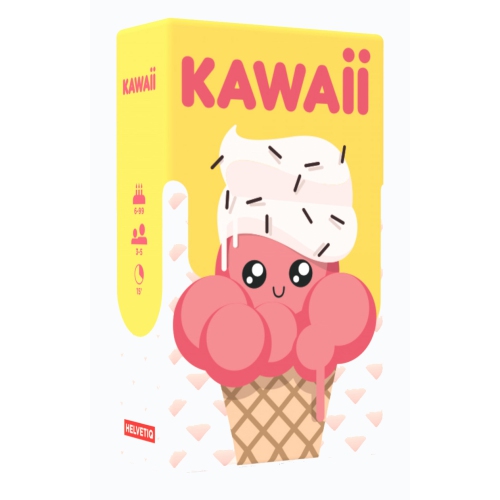 HELVETIQ  Kawaii 3-5 Players, Ages 6+, 15 Minutes