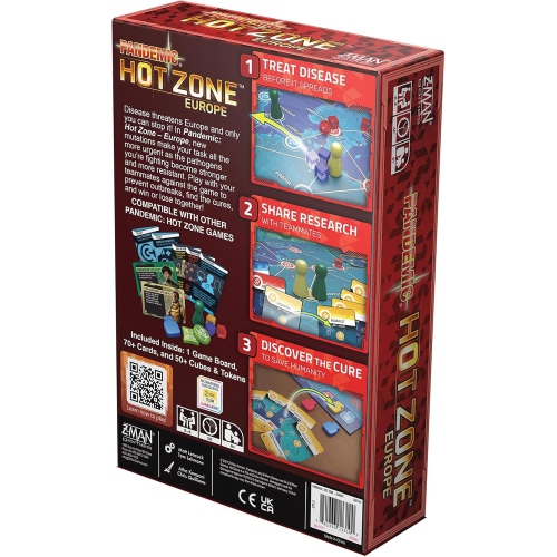 Z-Man Games Pandemic: Hot Zone - Europe 2-4 players, ages 8+, 30 minutes