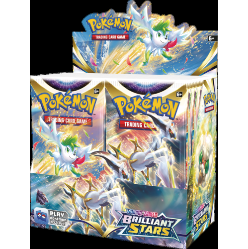 Pokemon Trading Card Game: Sword & Shield Brilliant Stars Booster Box 36 packs, 10 cards per pack