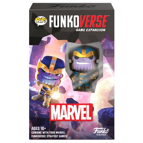 Funko Games Pop! Funkoverse Strategy Marvel 101 Thanos 1-Pack 2-4 players, ages 10+, 20-60 minutes