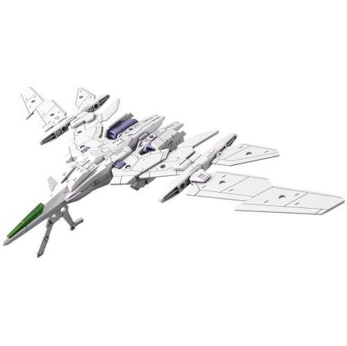 BANDAI  30MM 1/144 Scale Model Kit: Ev-01 Extended Armament Vehicle (Air Fighter Ver.) (White) 30 Minutes Missions
