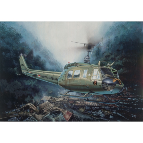 ITALERI MODELS  Uh-1D Iroquois (0849) 1:48 Scale Helicopter Plastic Model Kit