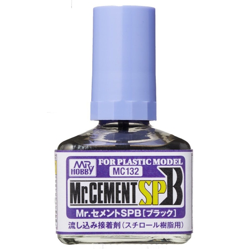 Mr. Cement SPB (Black) (MC132) Plastic Model Kit Glue