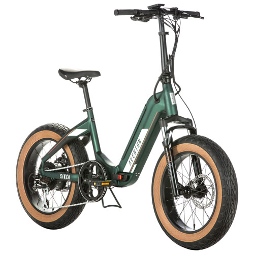 Aventon Sinch ST 500 W Step-Through Foldable Electric City Bike with up to 64km Battery Range - Green
