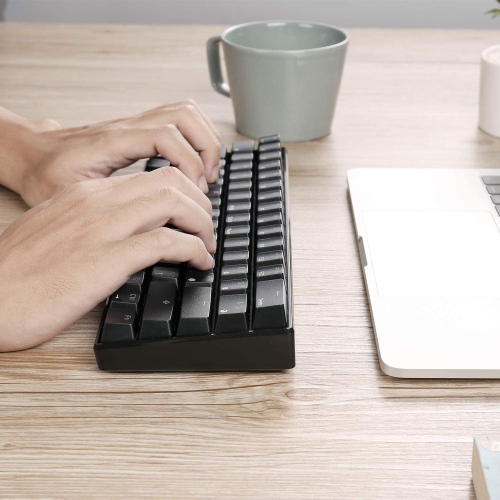 RK ROYAL KLUDGE RK61 Wireless 60% Triple Mode Mechanical Keyboard, 61 Keys Bluetooth Mechanical Keyboard, Compact Gaming Keyboard with Programmable