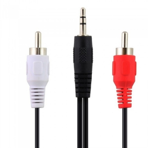 Câble audio stéréo 3,5 mm mâle vers 2 RCA pour ordinateur MP3 iPod Mobile