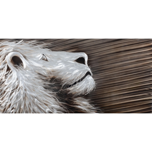 PETERSON ARTWARES  Stargazing Lion Metal Wall Art