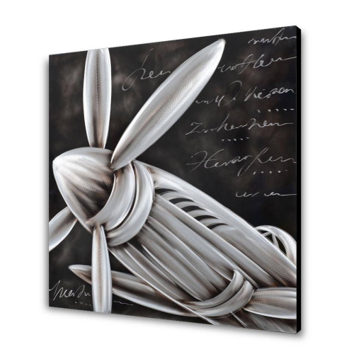 Art mural en métal, nez de l’avion