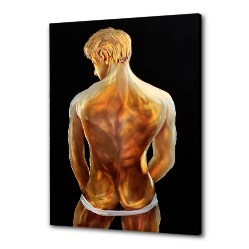 PETERSON ARTWARES  Man Nude Metal Wall Art