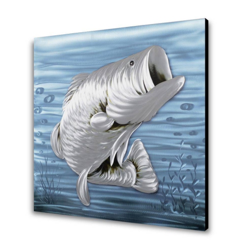 Largemouth Bass Metal Wall Art