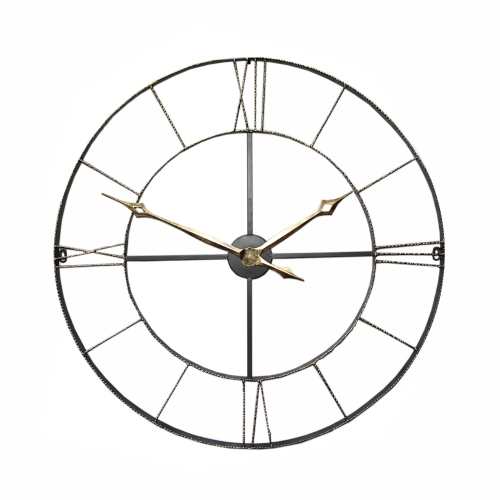 Wall clock - Round Wrought Iran antique wall clock