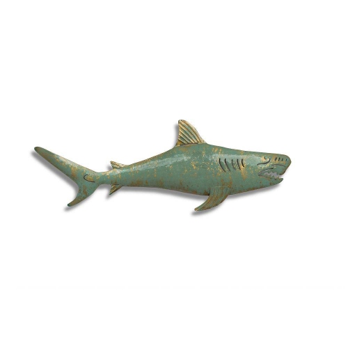 PETERSON ARTWARES  Shark Metal Wall Art 31"x11"