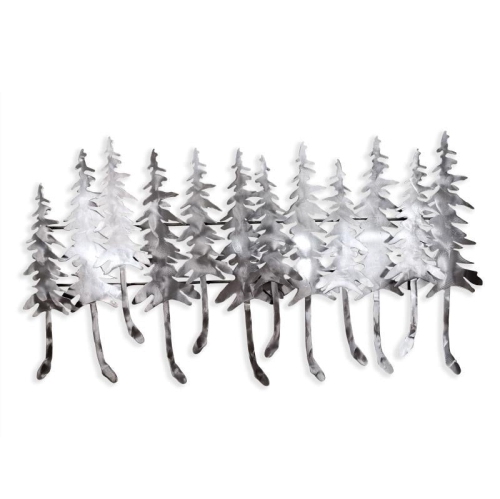 Winter Forest Wall Mountable Original Artwork Silver