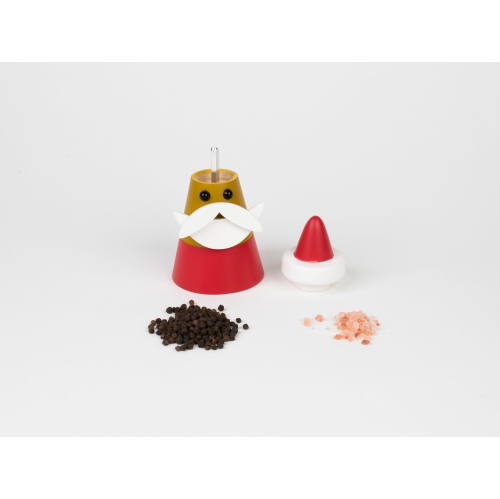 PETERSON HOUSEWARES  5" Short Santa Claus Salt & Pepper Mill