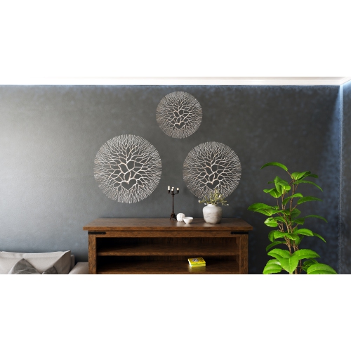 Metal Wall Art: Large Wrought Iron Coral 20.5"