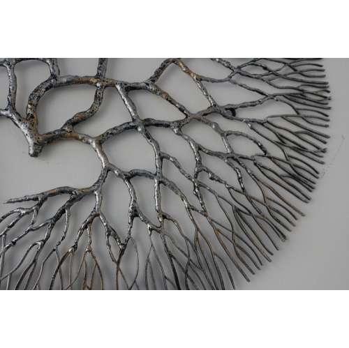Metal Wall Art: Large Wrought Iron Coral 20.5"