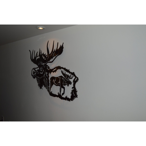 Moose Metal Wall Art