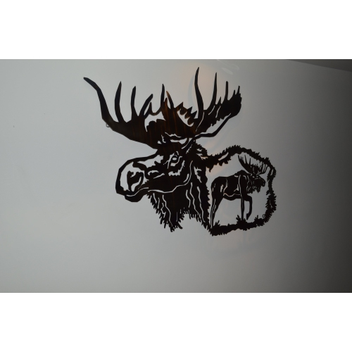 Moose Metal Wall Art
