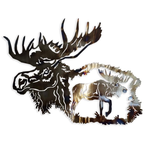 Moose Metal Wall Art