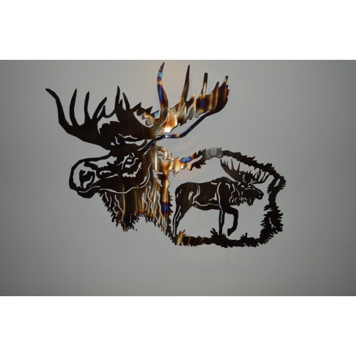 Moose Metal Wall Art