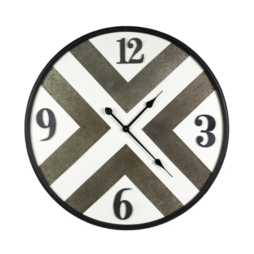 Wall clock - Iron Frame Wall Clock With Kirsite Background