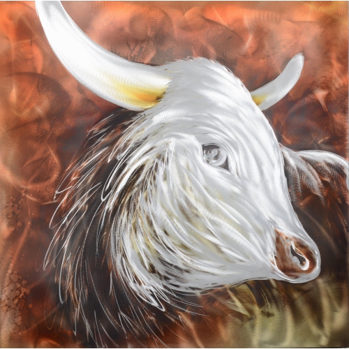 PETERSON ARTWARES  The Roaming Bison Metal Wall Art