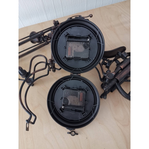 Table clock - Motorcycle Table Clock - Double-sided Table Clock