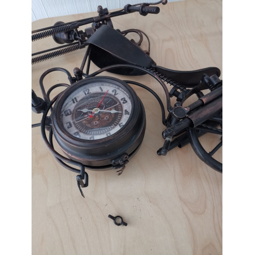 Table clock - Motorcycle Table Clock - Double-sided Table Clock