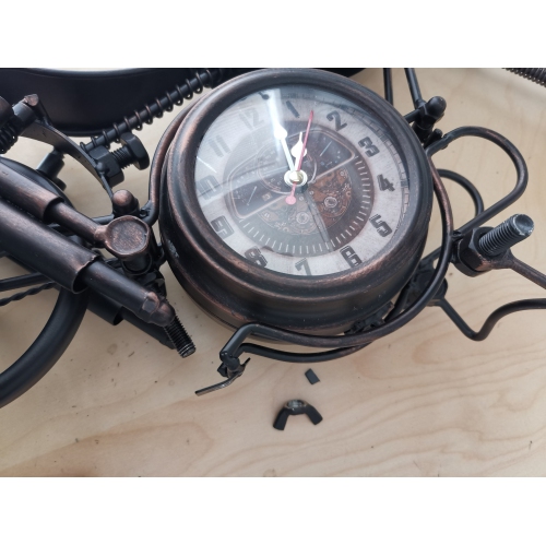 Table clock - Motorcycle Table Clock - Double-sided Table Clock
