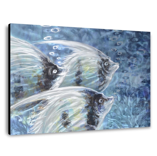 Grouping Angelfish Metal Wall Art