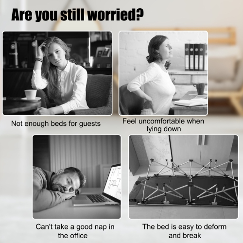 Marque Gymax lit pliant sur roulettes lit d'invité en métal avec matelas en mousse à mémoire de forme bleu marine