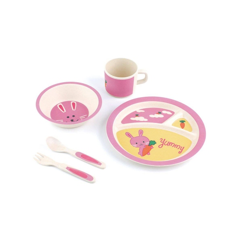 Yummy Bunny -5pcs Kids Dinnerware Set