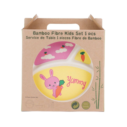 Yummy Bunny -5pcs Kids Dinnerware Set