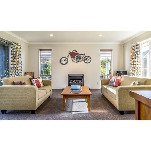 PETERSON ARTWARES  Wall Clock - Vintage Motorcycle Wall Clock