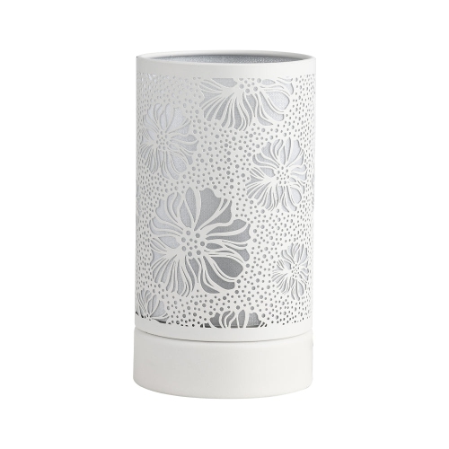 7" Touch lamp/Oil burner/Wax warmer-White Flower