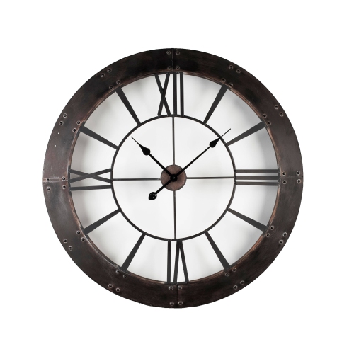 Wall clock Rustic finished frame wall clock Best Buy Canada